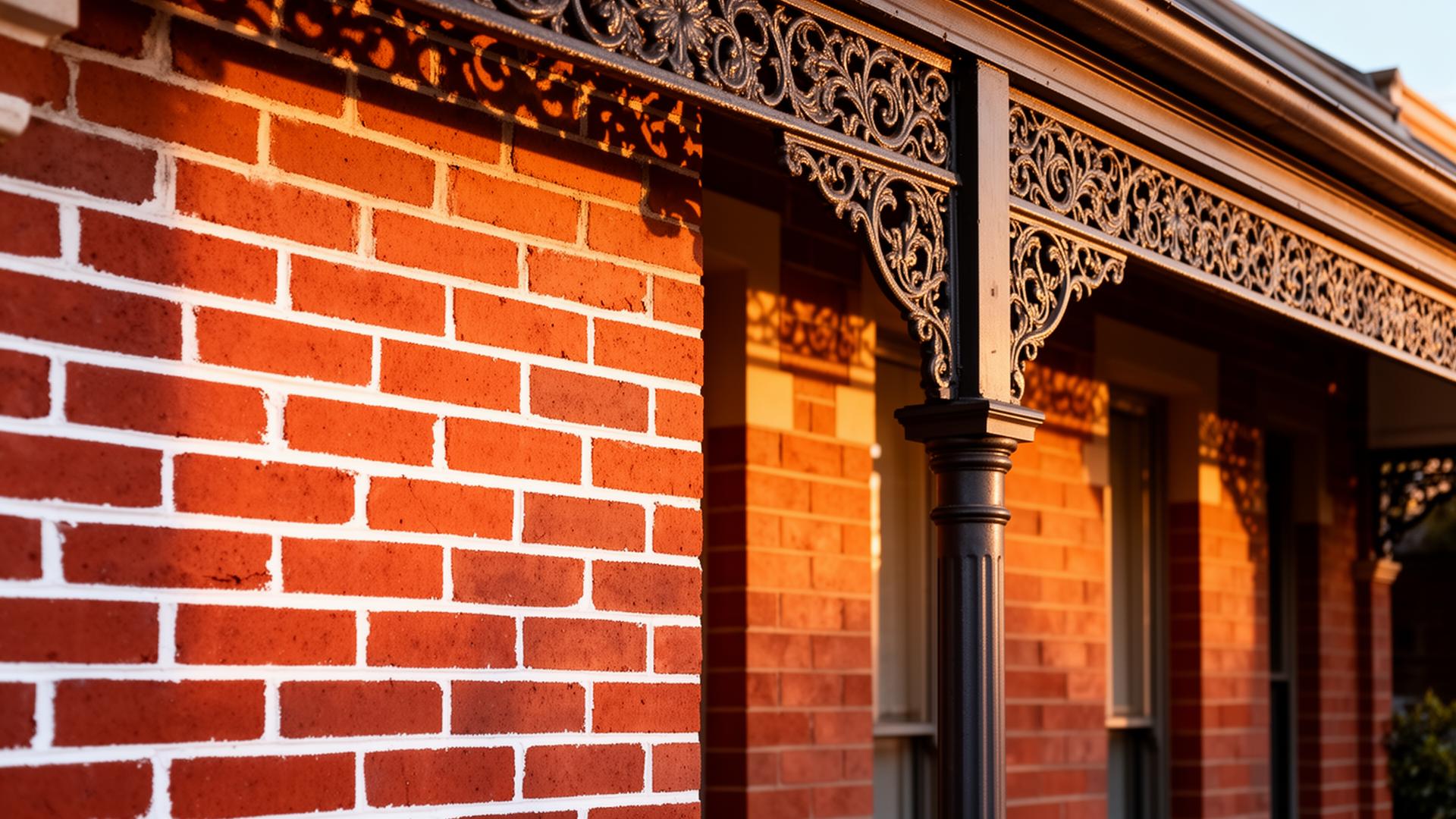 Heritage Melbourne home with restored brick chimney